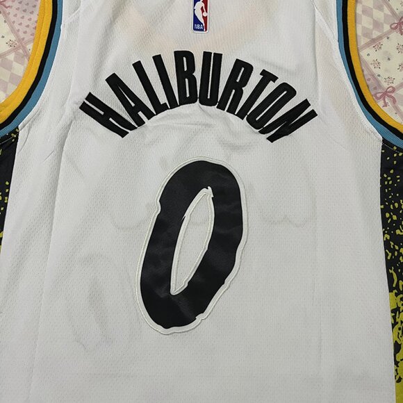 Indiana Pacers #0 Tyrese Haliburton White NBA Jersey - Picture 6 of 6